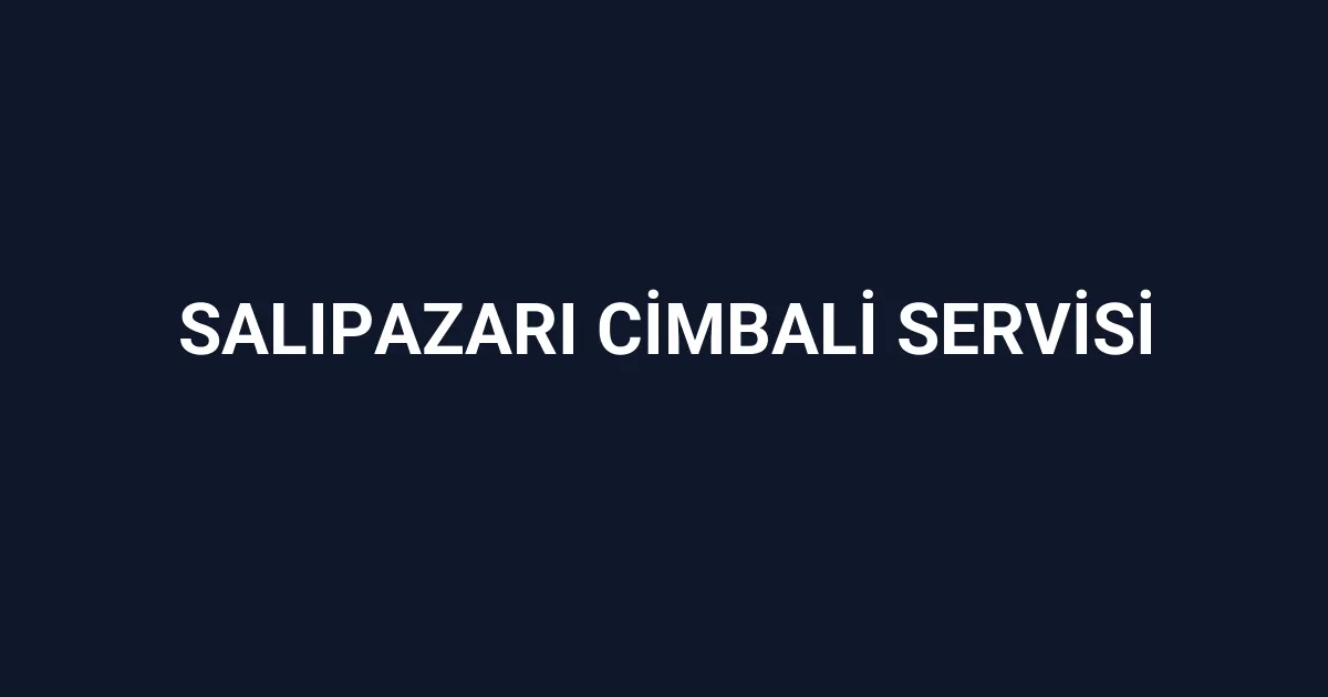 Salıpazarı Cimbali Servisi